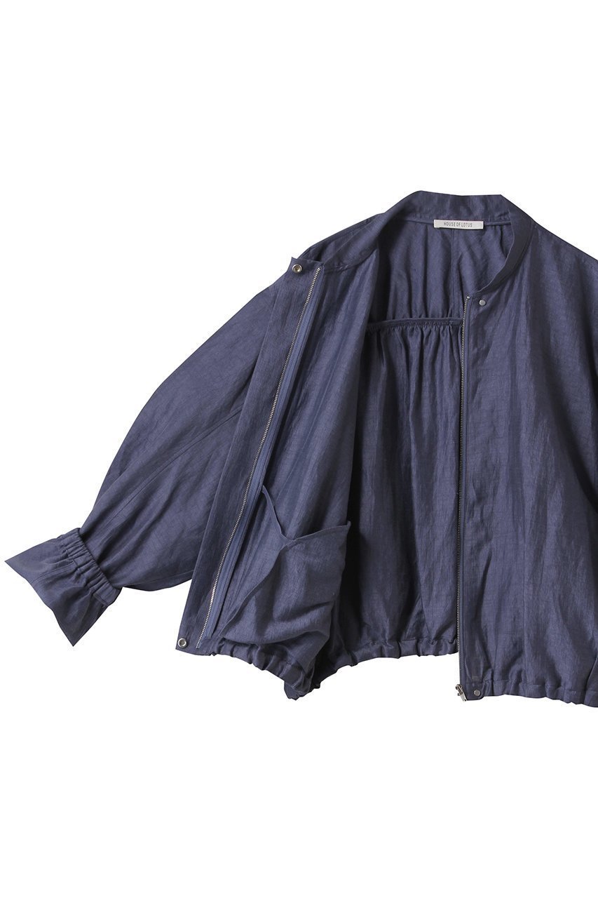 【ハウス オブ ロータス/HOUSE OF LOTUS】のMA1ブルゾン 人気、トレンドファッション・服の通販 founy(ファニー) 　ファッション　Fashion　レディースファッション　WOMEN　アウター　Coat Outerwear　ジャケット　Jackets　ブルゾン　Blouson/Jackets　ギャザー　Gather　ジャケット　Jacket　フェミニン　Feminine　ブルゾン　Blouson　ミックス　Mix　リネン　Linen　夏　Summer　NEW・新作・新着・新入荷　New Arrivals　other-6|ID: prp329100004560550 ipo3291000000032244330