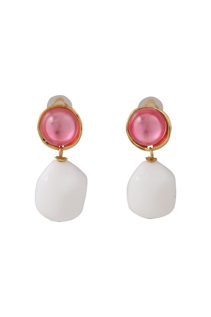 【セシル エ ジャンヌ/CECILE ET JEANNE】のルミエール バイカラーイヤリング インテリア・キッズ・メンズ・レディースファッション・服の通販 founy(ファニー) https://founy.com/ ファッション Fashion レディースファッション Fashion for Women ジュエリー Jewelry ファッションリング Fashion Rings イヤリング・フープ・ドロップタイプ Hoop, Drop & Clip Earrings イヤリング Earrings ガラス Glass, Glassware シンプル Simple, Minimal リュクス Luxury, Elegant, High-End, Chic |ID: prp329100004560563 ipo3291000000035358467