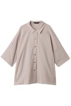【ミズイロ インド/mizuiro ind】のripple wide shirt シャツ pink|ID: prp329100004560567 ipo3291000000032244425