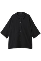 【ミズイロ インド/mizuiro ind】のripple wide shirt シャツ black|ID: prp329100004560567 ipo3291000000032244426