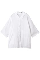 【ミズイロ インド/mizuiro ind】のripple wide shirt シャツ white|ID:prp329100004560567