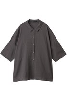 【ミズイロ インド/mizuiro ind】のripple wide shirt シャツ gray|ID:prp329100004560567