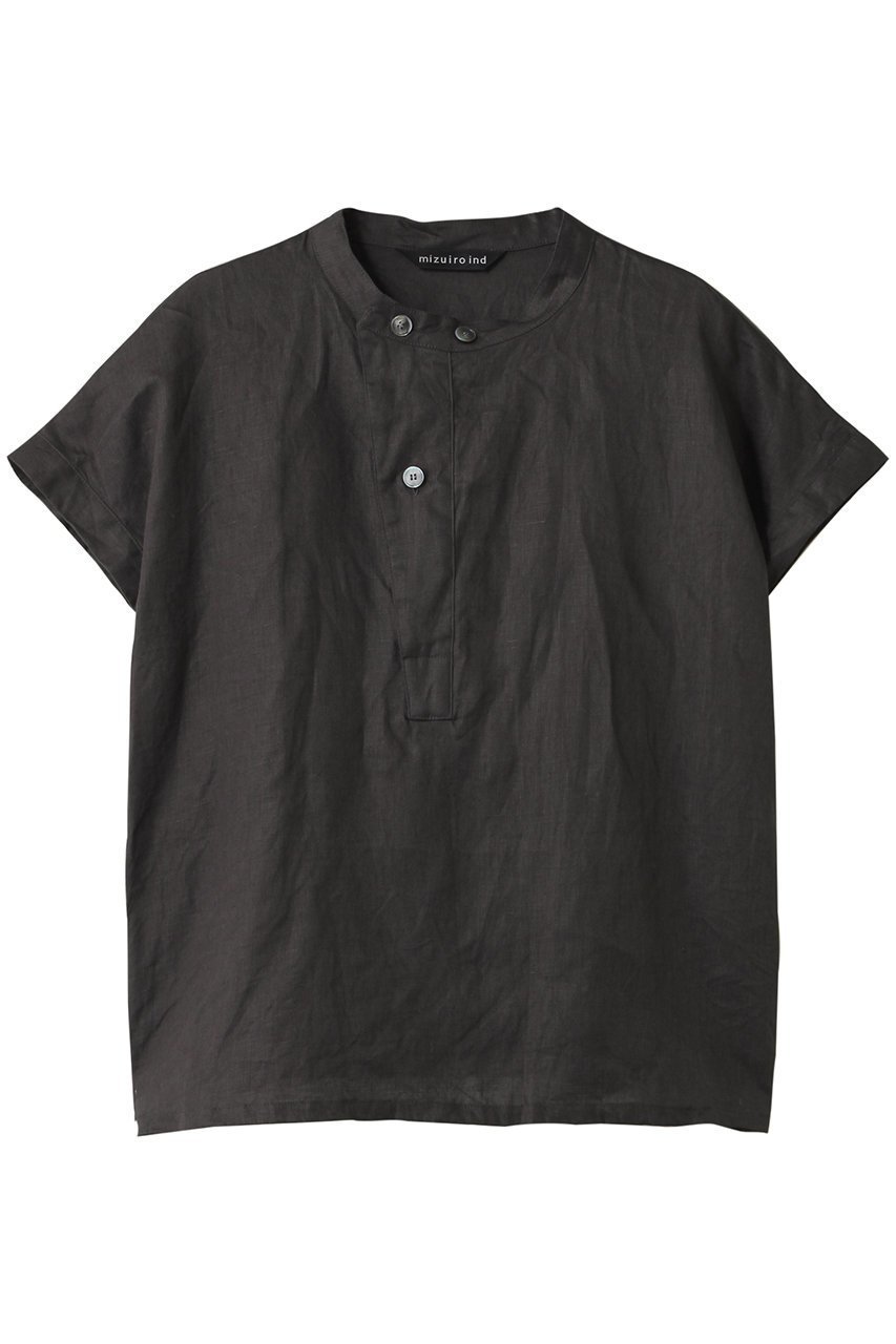 【ミズイロ インド/mizuiro ind】のlinen stand collar shirt シャツ インテリア・キッズ・メンズ・レディースファッション・服の通販 founy(ファニー) 　ファッション　Fashion　レディースファッション　WOMEN　トップス・カットソー　Tops/Tshirt　キャミソール / ノースリーブ　No Sleeves　シャツ/ブラウス　Shirts/Blouses　スタンド　Stand　ノースリーブ　No Sleeve　夏　Summer　NEW・新作・新着・新入荷　New Arrivals　春　Spring　S/S・春夏　Ss・Spring/Summer　c.gray|ID: prp329100004560568 ipo3291000000032244432