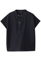 【ミズイロ インド/mizuiro ind】のlinen stand collar shirt シャツ navy|ID:prp329100004560568
