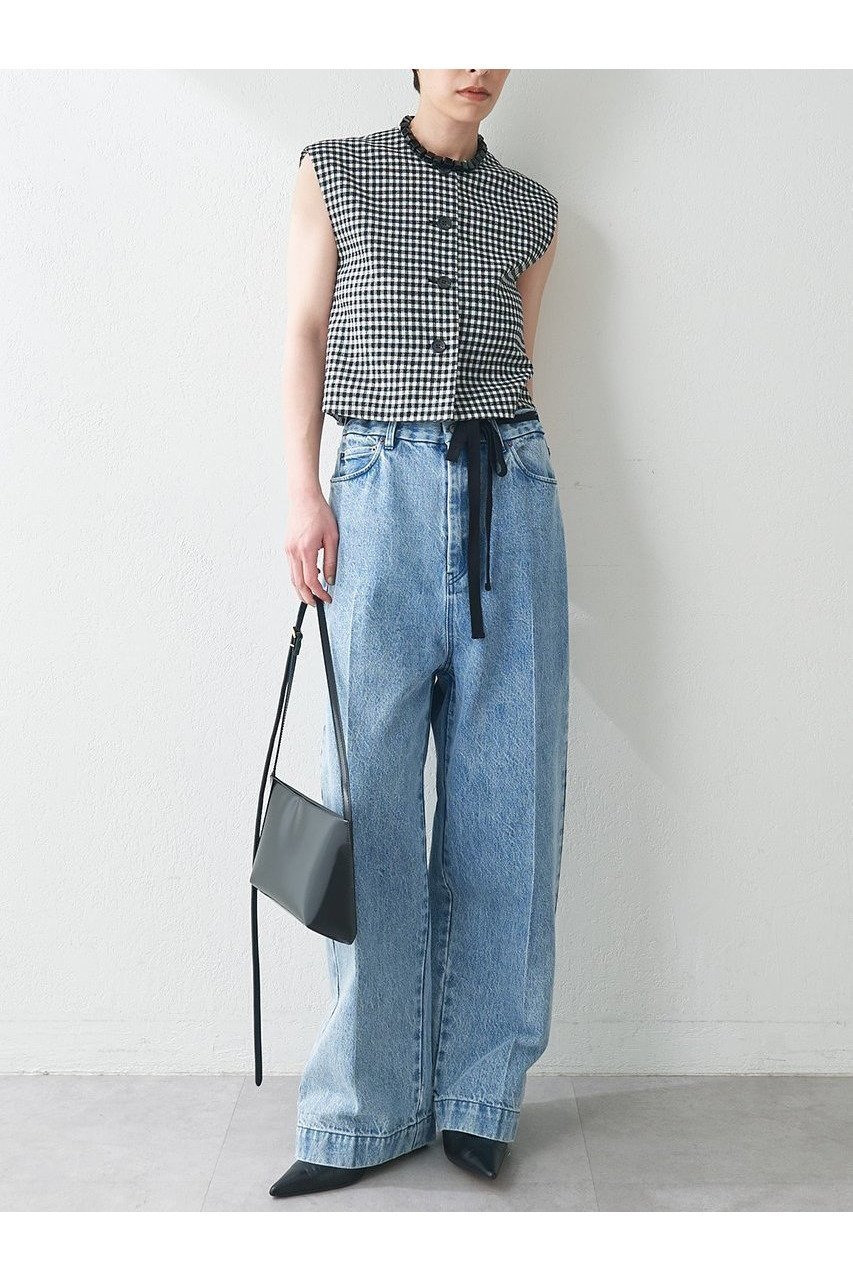 【ウィムガゼット/Whim Gazette】のダブルクロスジレ 人気、トレンドファッション・服の通販 founy(ファニー) 　ファッション　Fashion　レディースファッション　WOMEN　アウター　Coat Outerwear　ジャケット　Jackets　ギンガム　Gingham　クラシカル　Classical　コンパクト　Compact　シンプル　Simple　ジャケット　Jacket　ストレッチ　Stretch　チェック　Check　ノースリーブ　No Sleeve　ベスト　Vest　ロング　Long　ヴィンテージ　Vintage　吸水　Water Absorption　NEW・新作・新着・新入荷　New Arrivals　other-2|ID: prp329100004560570 ipo3291000000032244451