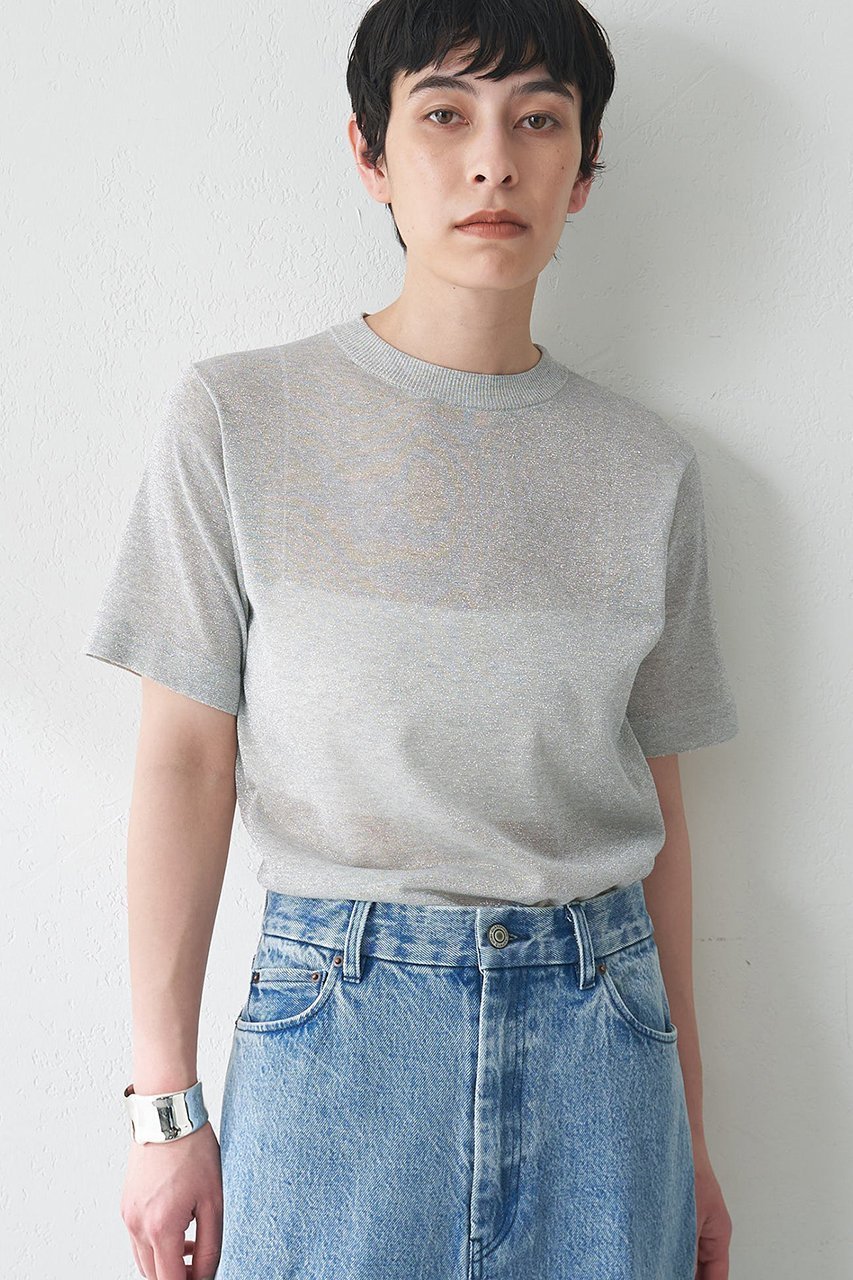 【ウィムガゼット/Whim Gazette】のラメプルオーバー 人気、トレンドファッション・服の通販 founy(ファニー) 　ファッション　Fashion　レディースファッション　Fashion for Women　トップス・カットソー　Cut & Sew Tops　ニット　Knit Tops & Sweaters　カジュアルプルオーバー・ニットトップス　Pullovers & Knit Tops / Casual Pullovers　おすすめ　Recommended / Our Picks　アンサンブル　Ensemble Set　インナー　Innerwear　カーディガン　Cardigan, Knitwear　シアー　Sheer, See-Through　シルバー　Silver, Metallic Silver　ジャケット　Jacket, Outerwear　ボトム　Bottoms, Lower Wear　エレガント 上品　Elegant　半袖　Short Sleeve, Half Sleeve　other-2|ID: prp329100004560571 ipo3291000000032813725