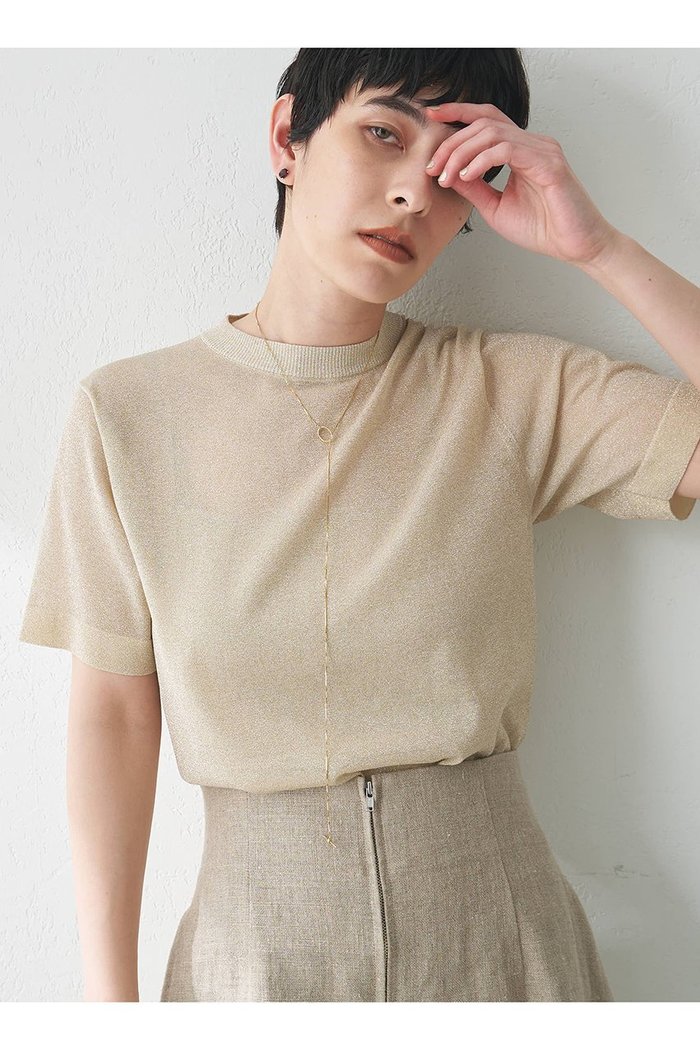 【ウィムガゼット/Whim Gazette】のラメプルオーバー インテリア・キッズ・メンズ・レディースファッション・服の通販 founy(ファニー) https://founy.com/ ファッション Fashion レディースファッション Fashion for Women トップス・カットソー Cut & Sew Tops ニット Knit Tops & Sweaters カジュアルプルオーバー・ニットトップス Pullovers & Knit Tops / Casual Pullovers おすすめ Recommended / Our Picks アンサンブル Ensemble Set インナー Innerwear カーディガン Cardigan, Knitwear シアー Sheer, See-Through シルバー Silver, Metallic Silver ジャケット Jacket, Outerwear ボトム Bottoms, Lower Wear エレガント 上品 Elegant 半袖 Short Sleeve, Half Sleeve |ID: prp329100004560571 ipo3291000000035864552