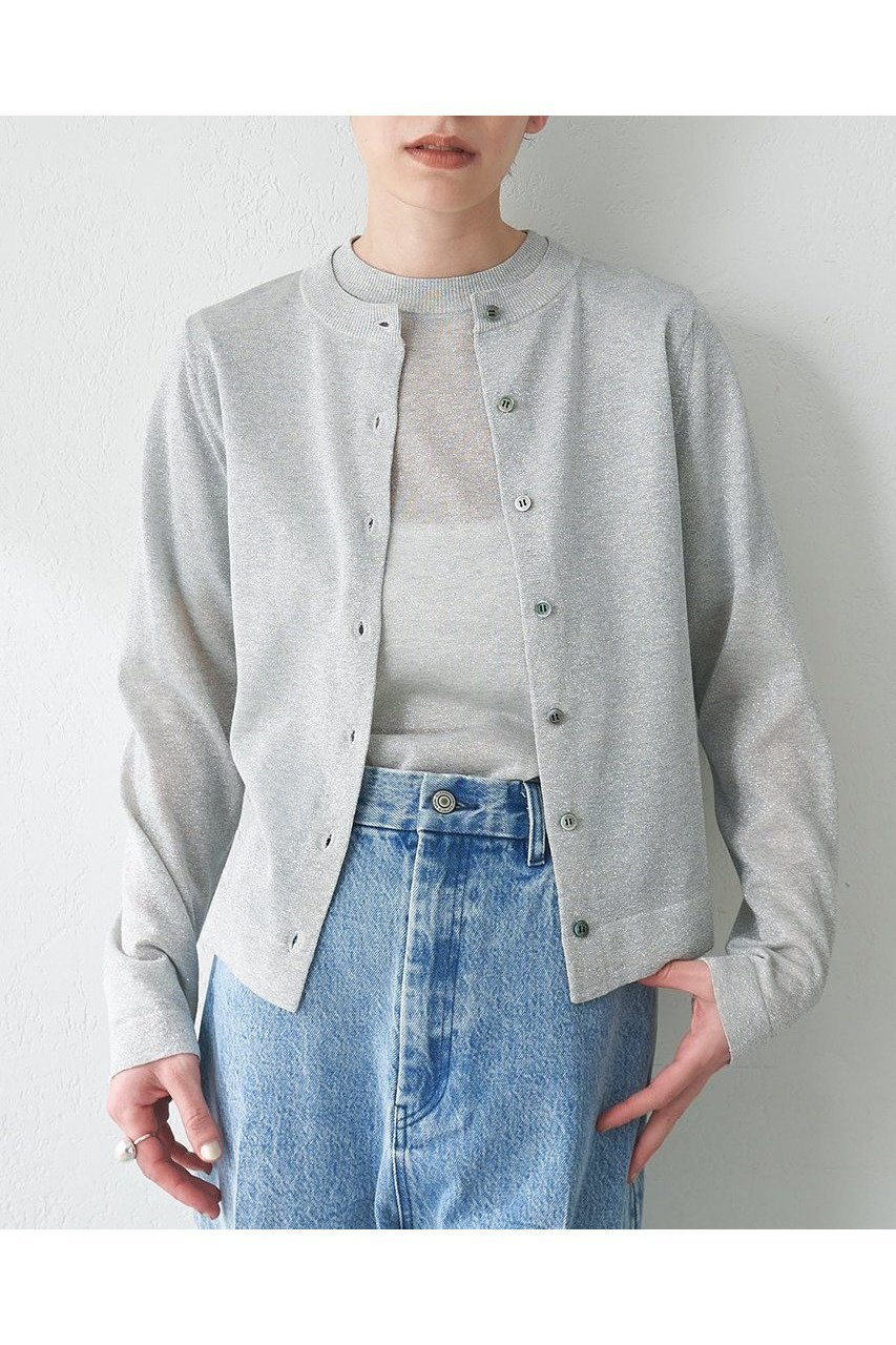 【ウィムガゼット/Whim Gazette】のラメカーディガン インテリア・キッズ・メンズ・レディースファッション・服の通販 founy(ファニー) 　ファッション　Fashion　レディースファッション　WOMEN　トップス・カットソー　Tops/Tshirt　ニット　Knit Tops　カーディガン　Cardigans　おすすめ　Recommend　アンサンブル　Ensemble　インナー　Inner　カーディガン　Cardigan　シアー　Sheer　シルバー　Silver　ジャケット　Jacket　プレーン　Plane　エレガント 上品　Elegant　夏　Summer　NEW・新作・新着・新入荷　New Arrivals　シルバー|ID: prp329100004560572 ipo3291000000032244466