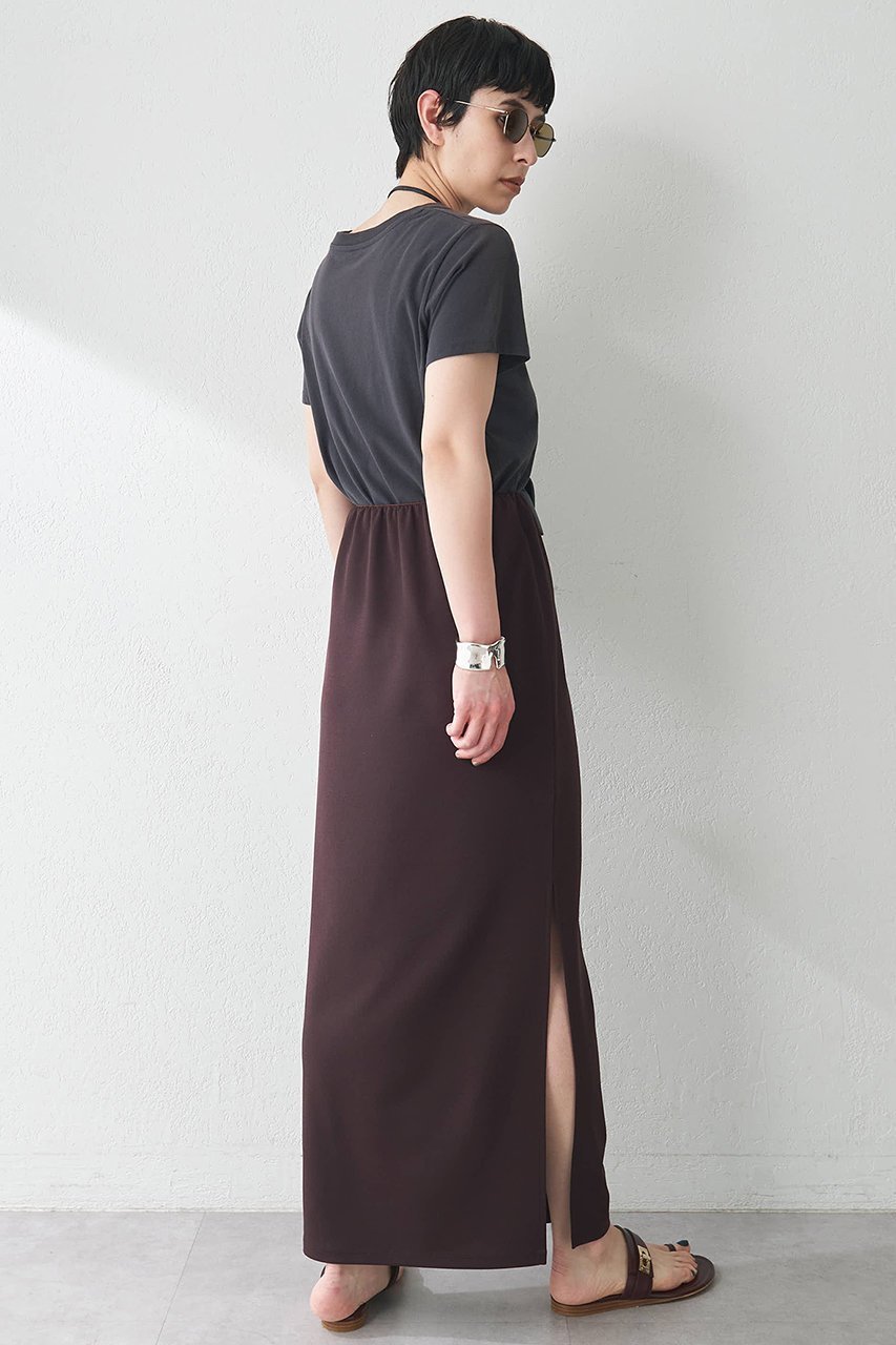 【ウィムガゼット/Whim Gazette】のカットジョーゼットスリットスカート 人気、トレンドファッション・服の通販 founy(ファニー) 　ファッション　Fashion　レディースファッション　WOMEN　スカート　Skirt　ロングスカート　Long Skirt　ジャージ　Jersey　ジョーゼット　Georgette　ストレッチ　Stretch　スリット　Slit　ベーシック　Basic　ロング　Long　エレガント 上品　Elegant　NEW・新作・新着・新入荷　New Arrivals　other-4|ID: prp329100004560573 ipo3291000000032244480