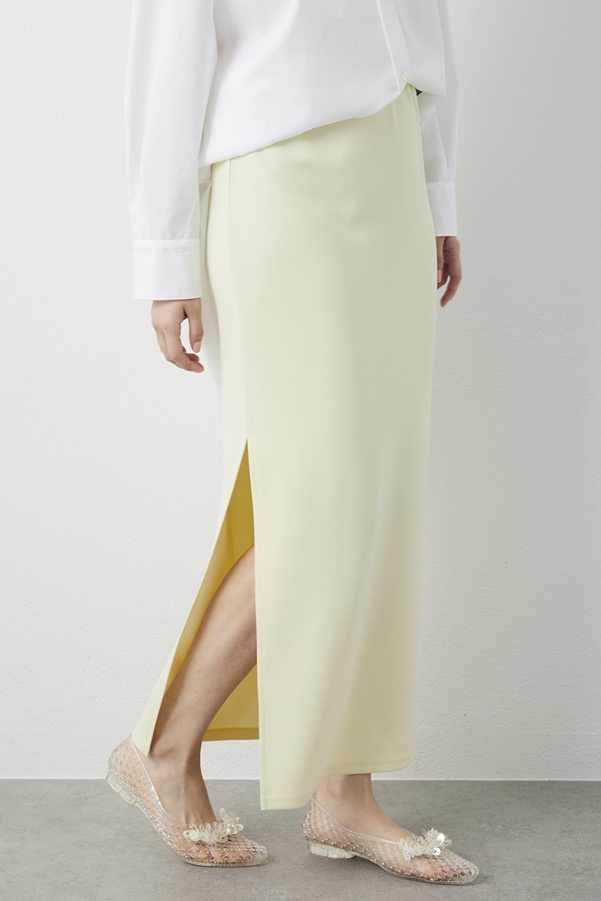 【ウィムガゼット/Whim Gazette】のカットジョーゼットスリットスカート インテリア・キッズ・メンズ・レディースファッション・服の通販 founy(ファニー) ファッション Fashion レディースファッション Fashion for Women スカート Skirts ロングスカート Long Skirts / Maxi & Midi Skirts イエロー Yellow ジョーゼット Georgette, Semi-Sheer Fabric ストレッチ Stretch, Stretchy Fabric スリット Slit, Slit Detail ベーシック Basic, Essential ロング Long, Long-Length エレガント 上品 Elegant 再入荷 Restock / Back in Stock イエロー|ID: prp329100004560573 ipo3291000000035518474