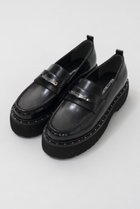 【プランク プロジェクト/PRANK PROJECT】のスタッズローファー / Studs Loafers 人気、トレンドファッション・服の通販 founy(ファニー) ファッション Fashion レディースファッション WOMEN シェイプ Shape シューズ Shoes シンプル Simple スタッズ Studs トレンド Trend フラット Flat プレート Plate thumbnail BLK(ブラック)|ID: prp329100004560575 ipo3291000000032244493