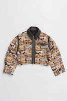 【プランク プロジェクト/PRANK PROJECT】のホースジャガードショートブルゾン / Hose Jacquard Short Blouson 人気、トレンドファッション・服の通販 founy(ファニー) ファッション Fashion レディースファッション WOMEN アウター Coat Outerwear ジャケット Jackets ブルゾン Blouson/Jackets おすすめ Recommend コンパクト Compact ショルダー Shoulder ショート Short ジャケット Jacket スタッズ Studs タイトスカート Tight Skirt バランス Balance フェイクレザー Faux Leather ブルゾン Blouson ボトム Bottom ヴィンテージ Vintage |ID:prp329100004560576