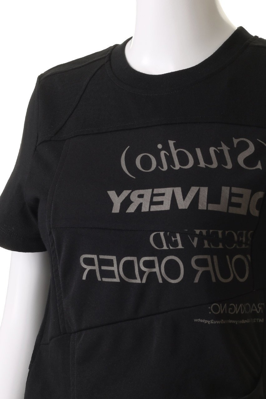 【プランク プロジェクト/PRANK PROJECT】のDELIVERY-Tシャツ 人気、トレンドファッション・服の通販 founy(ファニー) 　ファッション　Fashion　レディースファッション　WOMEN　トップス・カットソー　Tops/Tshirt　シャツ/ブラウス　Shirts/Blouses　ロング / Tシャツ　T-Shirts　カットソー　Cut and Sewn　アシンメトリー　Asymmetry　シアー　Sheer　ショート　Short　シンプル　Simple　ジャケット　Jacket　スリーブ　Sleeve　フロント　Front　プリント　Print　ボトム　Bottom　定番　Standard　NEW・新作・新着・新入荷　New Arrivals　other-5|ID: prp329100004560597 ipo3291000000032244733