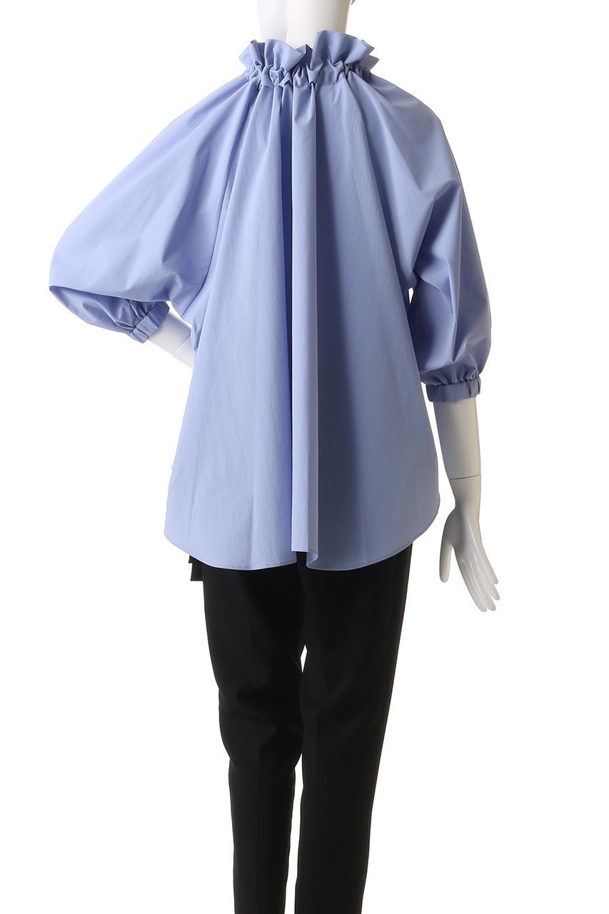 【エッセン ロートレアモン/ESSEN LAUTREAMONT】のネックギャザーリボンブラウス 人気、トレンドファッション・服の通販 founy(ファニー) 　ファッション　Fashion　レディースファッション　WOMEN　トップス・カットソー　Tops/Tshirt　シャツ/ブラウス　Shirts/Blouses　オーガンジー　Organdy　ギャザー　Gather　スリーブ　Sleeve　フォルム　Form　ブルゾン　Blouson　ボトム　Bottom　リボン　Ribbon　ロング　Long　NEW・新作・新着・新入荷　New Arrivals　other-4|ID: prp329100004560598 ipo3291000000032244746