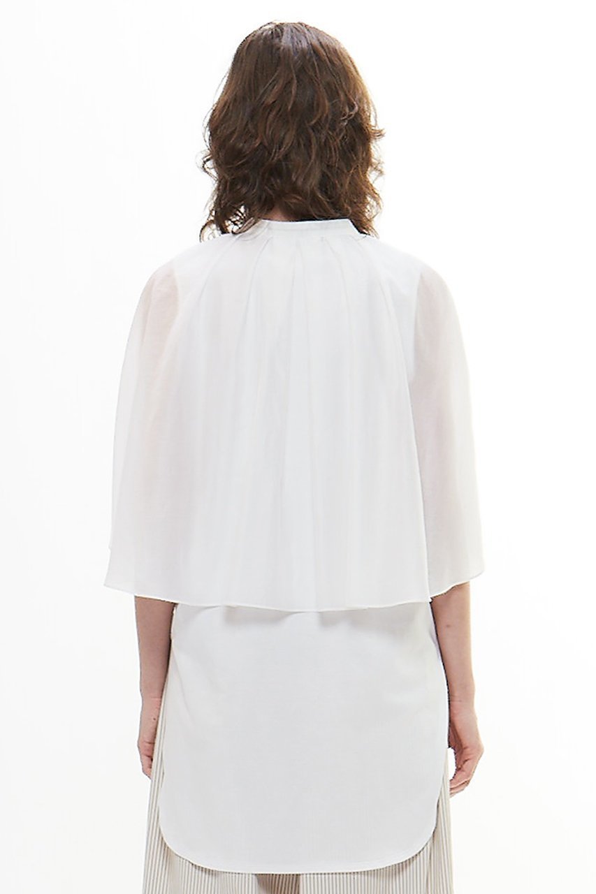 【プレインピープル/PLAIN PEOPLE】のサイロプレミアムドッキングブラウス 人気、トレンドファッション・服の通販 founy(ファニー) 　ファッション　Fashion　レディースファッション　WOMEN　トップス・カットソー　Tops/Tshirt　シャツ/ブラウス　Shirts/Blouses　おすすめ　Recommend　オーガンジー　Organdy　ショート　Short　ジャージ　Jersey　スリーブ　Sleeve　ドッキング　Docking　ノースリーブ　No Sleeve　バランス　Balance　NEW・新作・新着・新入荷　New Arrivals　other-3|ID: prp329100004560602 ipo3291000000032244789