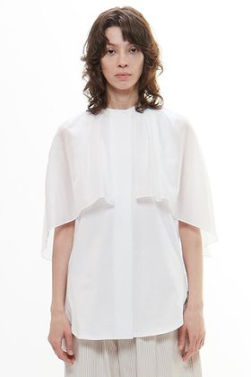 【プレインピープル/PLAIN PEOPLE】のサイロプレミアムドッキングブラウス 人気、トレンドファッション・服の通販 founy(ファニー) ファッション Fashion レディースファッション Fashion for Women トップス・カットソー Cut & Sew Tops シャツ・ブラウス・オフィスカジュアル Elegant Blouses & Button-Ups おすすめ Recommended / Our Picks オーガンジー Organza Fabric ショート Short, Short Length スリーブ Sleeve, Long Sleeve / Short Sleeve ドッキング Docking, Mixed Material ノースリーブ Sleeveless, No-Sleeve バランス Balance, Style Balance 新作・新入荷 New Arrivals / New In |ID:prp329100004560602