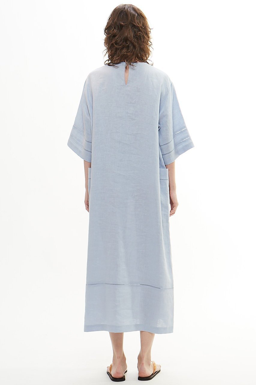 【プレインピープル/PLAIN PEOPLE】のキャンブリックリネンダブルピコット刺繍ワンピース 人気、トレンドファッション・服の通販 founy(ファニー) 　ファッション　Fashion　レディースファッション　WOMEN　ワンピース　Dress　チュニック　Tunic　ダブル　Double　チュニック　Tunic　ドロップ　Drop　ポケット　Pocket　リネン　Linen　ロング　Long　半袖　Short Sleeve　NEW・新作・新着・新入荷　New Arrivals　other-3|ID: prp329100004560603 ipo3291000000032244797