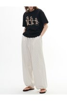 【プレインピープル/PLAIN PEOPLE】のストライプタイプライターイージーパンツ ライトベージュ|ID: prp329100004560604 ipo3291000000032244803