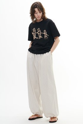 【プレインピープル/PLAIN PEOPLE】のストライプタイプライターイージーパンツ 人気、トレンドファッション・服の通販 founy(ファニー) ファッション Fashion レディースファッション Fashion for Women パンツ Pants & Trousers タイプライター Typewriter Fabric, Crisp Cotton ドローコード Drawcord, Drawstring Cord リラックス Relax, Relaxed Fit 新作・新入荷 New Arrivals / New In |ID:prp329100004560604