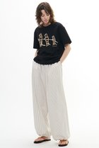 【プレインピープル/PLAIN PEOPLE】のストライプタイプライターイージーパンツ 人気、トレンドファッション・服の通販 founy(ファニー) ファッション Fashion レディースファッション Fashion for Women パンツ Pants & Trousers タイプライター Typewriter Fabric, Crisp Cotton ドローコード Drawcord, Drawstring Cord リラックス Relax, Relaxed Fit 新作・新入荷 New Arrivals / New In thumbnail ライトベージュ|ID: prp329100004560604 ipo3291000000032814119