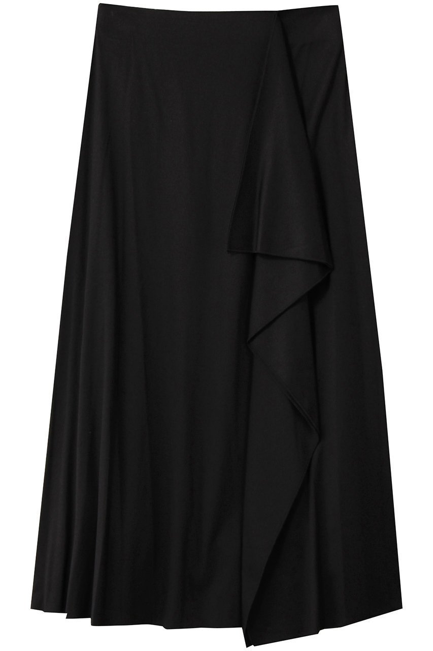 【プレインピープル/PLAIN PEOPLE】の60スムースバイカラースカート インテリア・キッズ・メンズ・レディースファッション・服の通販 founy(ファニー) 　ファッション　Fashion　レディースファッション　Fashion for Women　スカート　Skirts　ロングスカート　Long Skirts / Maxi & Midi Skirts　シンプル　Simple, Minimal　ドレープ　Drape, Draping Fabric　ロング　Long, Long-Length　エレガント 上品　Elegant　ブラック|ID: prp329100004560605 ipo3291000000036046832