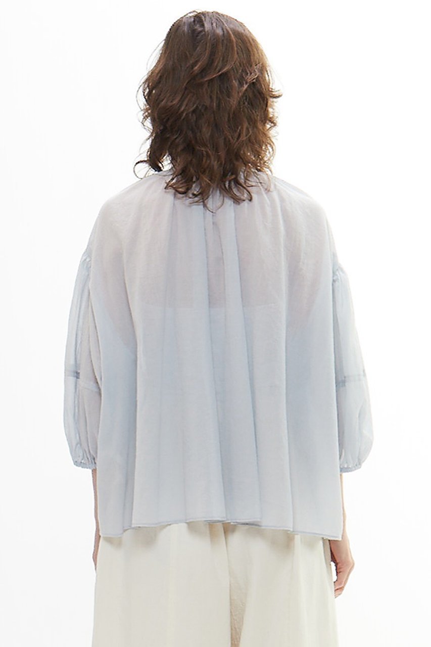 【プレインピープル/PLAIN PEOPLE】のボイルギャザーブラウス 人気、トレンドファッション・服の通販 founy(ファニー) 　ファッション　Fashion　レディースファッション　WOMEN　トップス・カットソー　Tops/Tshirt　シャツ/ブラウス　Shirts/Blouses　ギャザー　Gather　スリーブ　Sleeve　ロング　Long　NEW・新作・新着・新入荷　New Arrivals　other-3|ID: prp329100004560607 ipo3291000000032244827