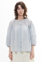 【プレインピープル/PLAIN PEOPLE】のボイルギャザーブラウス 人気、トレンドファッション・服の通販 founy(ファニー) ファッション Fashion レディースファッション Fashion for Women トップス・カットソー Cut & Sew Tops シャツ・ブラウス・オフィスカジュアル Elegant Blouses & Button-Ups ギャザー Gathered, Ruffled スリーブ Sleeve, Long Sleeve / Short Sleeve ロング Long, Long-Length 新作・新入荷 New Arrivals / New In thumbnail アイスグレー|ID: prp329100004560607 ipo3291000000032814141