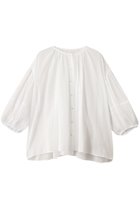 【プレインピープル/PLAIN PEOPLE】のボイルギャザーブラウス ホワイト|ID: prp329100004560607 ipo3291000000036391630