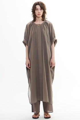【プレインピープル/PLAIN PEOPLE】のボイルクルーネックドレス 人気、トレンドファッション・服の通販 founy(ファニー) ファッション Fashion レディースファッション Fashion for Women ワンピース Dresses フォーマル・パーティードレス・結婚式用ドレス Elegant & Casual Dresses チュニック Tunic Tops & Dresses アンダー Underwear Essentials チュニック Tunic, Long Top ドレス Dress, One-Piece プリント Print, Printed Pattern ロング Long, Long-Length 新作・新入荷 New Arrivals / New In 羽織 Haori, Light Jacket |ID:prp329100004560608