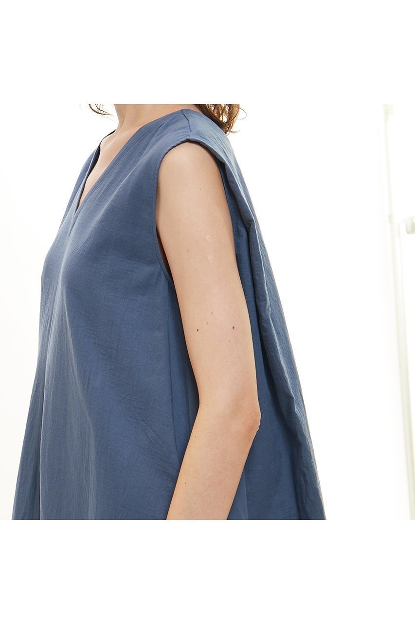 【プレインピープル/PLAIN PEOPLE】のダブルガーゼVネックノースリーブワンピース 人気、トレンドファッション・服の通販 founy(ファニー) 　ファッション　Fashion　レディースファッション　WOMEN　ワンピース　Dress　チュニック　Tunic　ダブル　Double　チュニック　Tunic　ノースリーブ　No Sleeve　ロング　Long　ワッシャー　Washer　NEW・新作・新着・新入荷　New Arrivals　other-5|ID: prp329100004560612 ipo3291000000032244869