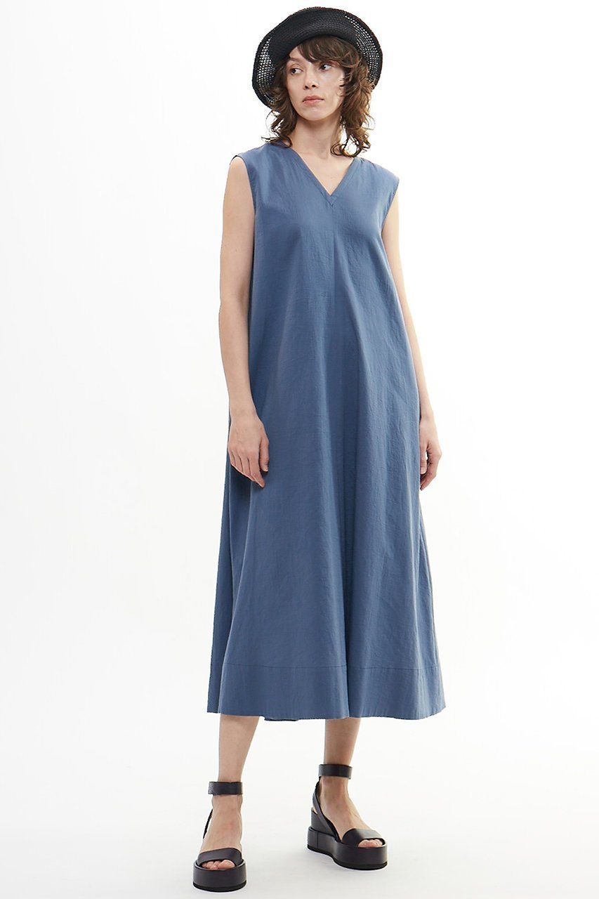【プレインピープル/PLAIN PEOPLE】のダブルガーゼVネックノースリーブワンピース 人気、トレンドファッション・服の通販 founy(ファニー) 　ファッション　Fashion　レディースファッション　Fashion for Women　ワンピース　Dresses　チュニック　Tunic Tops & Dresses　ダブル　Double, Double-Breasted　チュニック　Tunic, Long Top　ノースリーブ　Sleeveless, No-Sleeve　ロング　Long, Long-Length　ワッシャー　Washer, Crinkled Finish　other-7|ID: prp329100004560612 ipo3291000000032814170