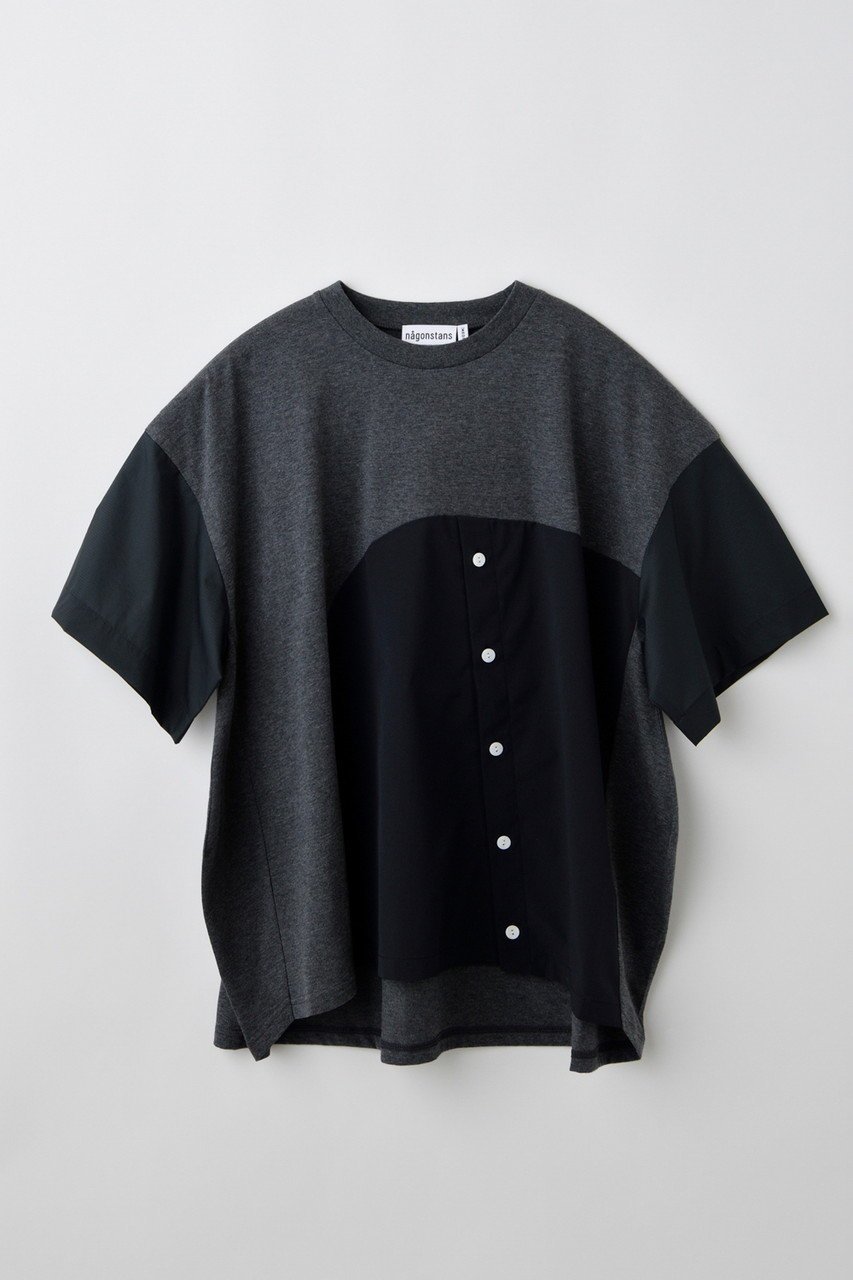 【ナゴンスタンス/nagonstans】の【6/4 12:00販売開始】Single Jersey mix P.O/プルオーバー インテリア・キッズ・メンズ・レディースファッション・服の通販 founy(ファニー) 　ファッション　Fashion　レディースファッション　WOMEN　トップス・カットソー　Tops/Tshirt　シャツ/ブラウス　Shirts/Blouses　ロング / Tシャツ　T-Shirts　プルオーバー　Pullover　カットソー　Cut and Sewn　ショート　Short　スリーブ　Sleeve　ドッキング　Docking　ミックス　Mix　ルーズ　Loose　Stone|ID: prp329100004562018 ipo3291000000032256853