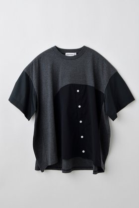 【ナゴンスタンス/nagonstans】のSingle Jersey mix P.O/プルオーバー 人気、トレンドファッション・服の通販 founy(ファニー) ファッション Fashion レディースファッション Fashion for Women トップス・カットソー Cut & Sew Tops シャツ・ブラウス・オフィスカジュアル Elegant Blouses & Button-Ups ロングTシャツ・Tシャツ Longline T-Shirts & Tees カジュアルプルオーバー・ニットトップス Pullovers & Knit Tops / Casual Pullovers カットソー・ベーシックTシャツ Cut-and-Sewn Tops / Stretch Tees & Basics ショート Short, Short Length スリーブ Sleeve, Long Sleeve / Short Sleeve ドッキング Docking, Mixed Material ミックス Mix, Mixed Style ルーズ Loose, Oversized |ID:prp329100004562018