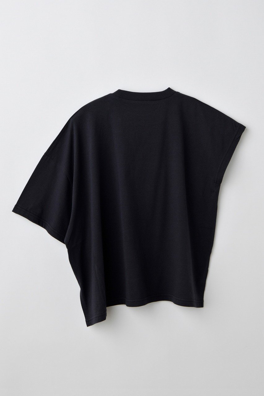 【ナゴンスタンス/nagonstans】のソフト天竺 アンバランスT/SH Tシャツ 人気、トレンドファッション・服の通販 founy(ファニー) ファッション Fashion レディースファッション Fashion for Women トップス・カットソー Cut & Sew Tops シャツ・ブラウス・オフィスカジュアル Elegant Blouses & Button-Ups ロングTシャツ・Tシャツ Longline T-Shirts & Tees カットソー・ベーシックTシャツ Cut-and-Sewn Tops / Stretch Tees & Basics アシンメトリー Asymmetrical Style ショート Short, Short Length シンプル Simple, Minimal スリーブ Sleeve, Long Sleeve / Short Sleeve other-2|ID: prp329100004562020 ipo3291000000035764182