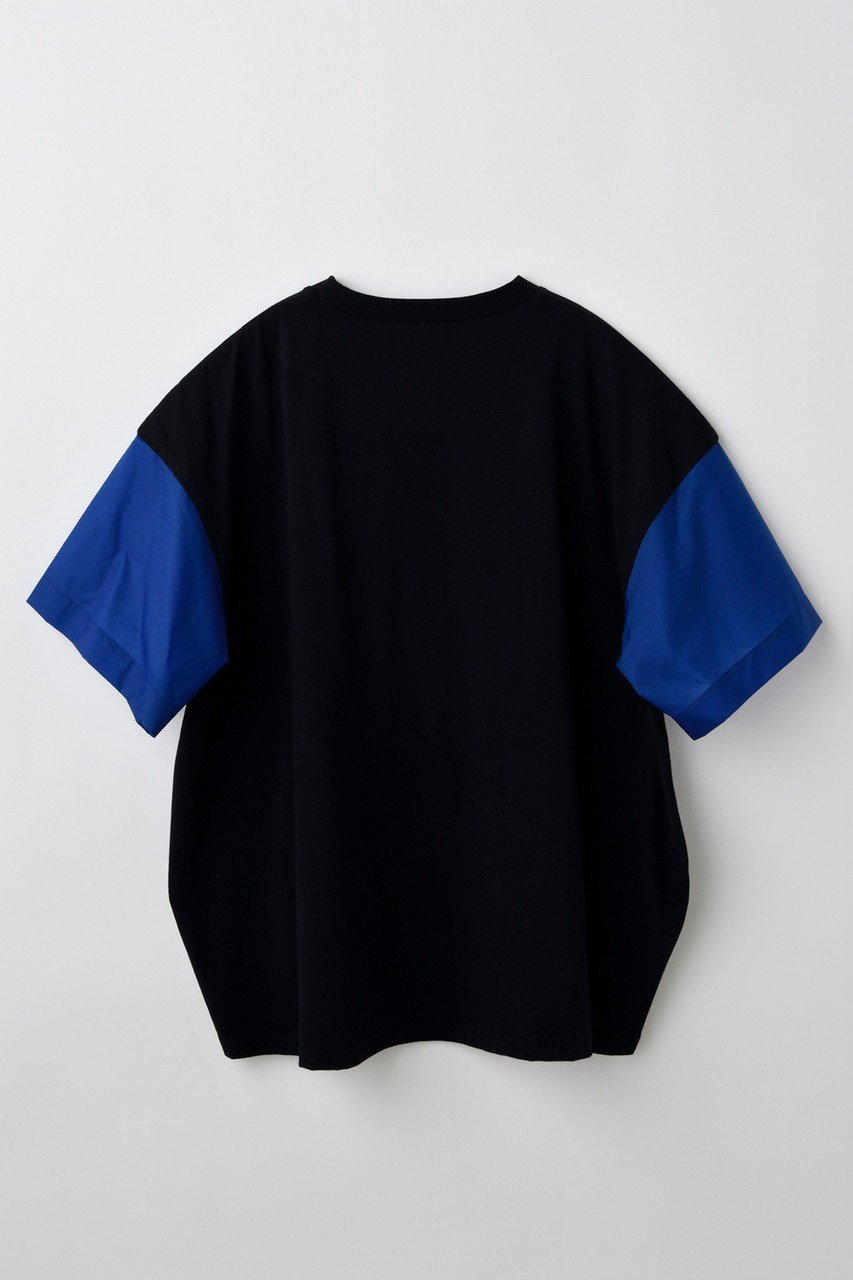 【ナゴンスタンス/nagonstans】のソフト天竺 mix P.O/プルオーバー 人気、トレンドファッション・服の通販 founy(ファニー) 　ファッション　Fashion　レディースファッション　Fashion for Women　トップス・カットソー　Cut & Sew Tops　シャツ・ブラウス・オフィスカジュアル　Elegant Blouses & Button-Ups　ロングTシャツ・Tシャツ　Longline T-Shirts & Tees　カジュアルプルオーバー・ニットトップス　Pullovers & Knit Tops / Casual Pullovers　カットソー・ベーシックTシャツ　Cut-and-Sewn Tops / Stretch Tees & Basics　ショート　Short, Short Length　スリーブ　Sleeve, Long Sleeve / Short Sleeve　ドッキング　Docking, Mixed Material　ミックス　Mix, Mixed Style　ルーズ　Loose, Oversized　other-2|ID: prp329100004562021 ipo3291000000032256864