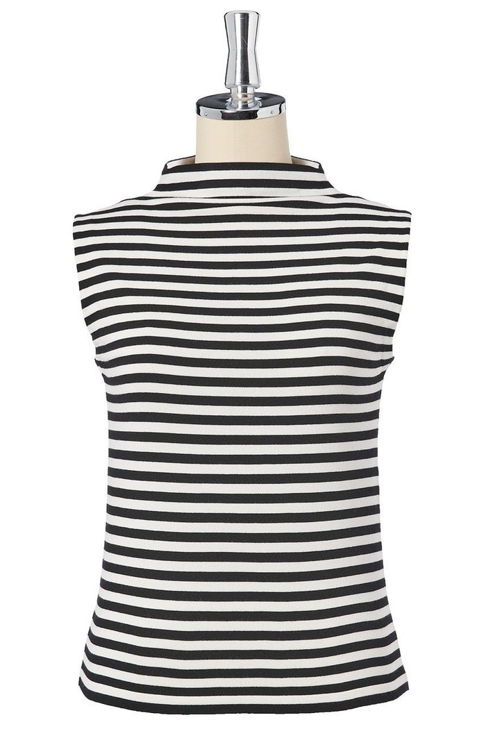 【デイジーリン/DAISY LIN】のBorder Knit Top “Stylish French” インテリア・キッズ・メンズ・レディースファッション・服の通販 founy(ファニー) https://founy.com/ ファッション Fashion レディースファッション Ladies' Fashion Online トップス・カットソー Tops/Tshirt ニット Knit Tops キャミソール / ノースリーブ No Sleeves シャツ/ブラウス Shirts/Blouses ロング / Tシャツ T-Shirts カットソー Cut and Sewn おすすめ Recommend キャミソール Camisole タンク Tank ノースリーブ No Sleeve ボトルネック Bottleneck ボーダー Border モダン Modern ワイド Wide エレガント 上品 Elegant 人気 Popularity 再入荷 Restock/Back In Stock/Re Arrival 夏 Summer |ID: prp329100004562025 ipo3291000000032256880