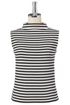 【デイジーリン/DAISY LIN】のBorder Knit Top “Stylish French” ブラック×オフホワイト|ID:prp329100004562025