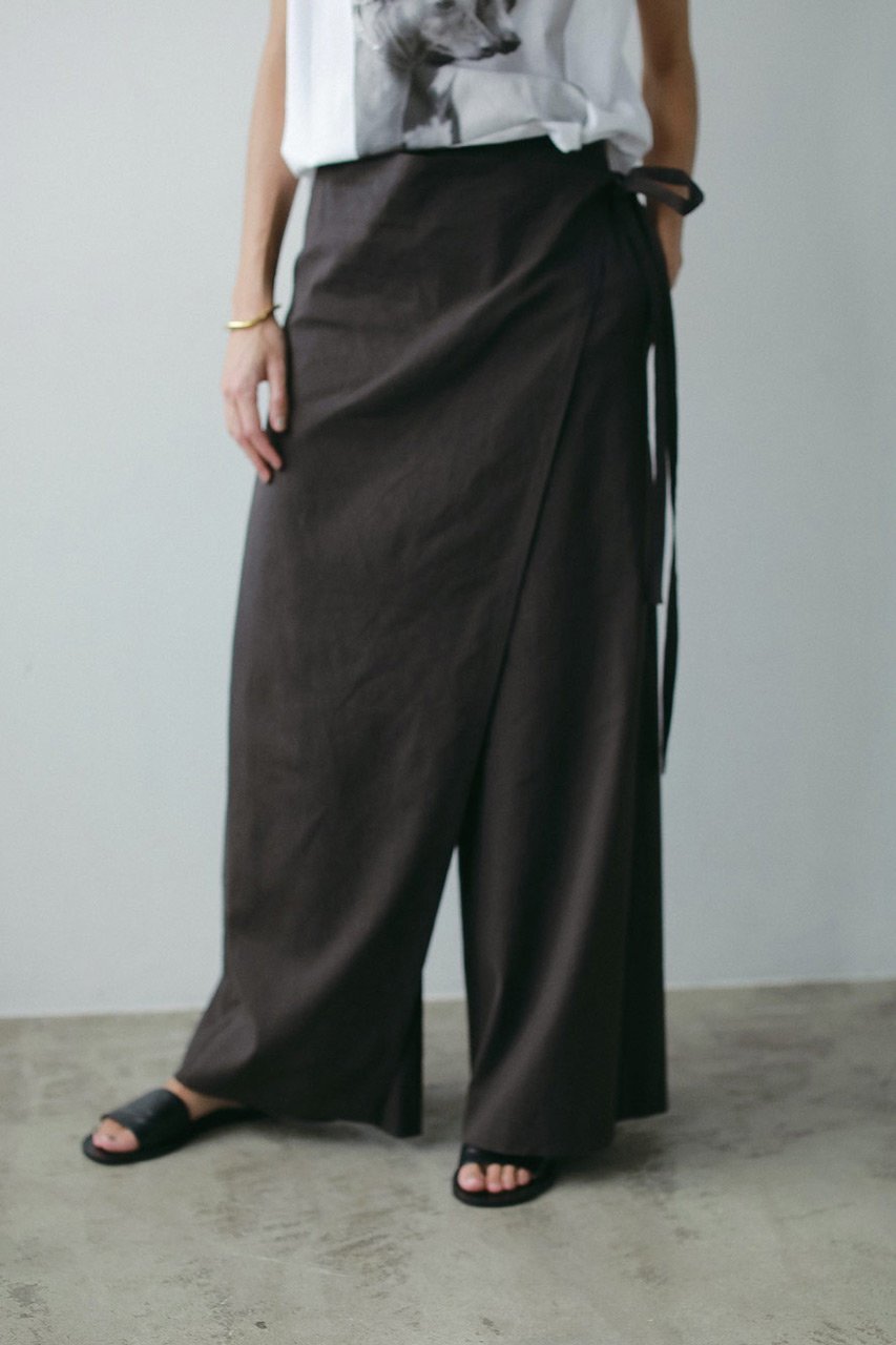【ハー/HER.】の【6/5 12:00販売開始】フロントラップワイドパンツ 人気、トレンドファッション・服の通販 founy(ファニー) 　ファッション　Fashion　レディースファッション　WOMEN　パンツ　Pants　おすすめ　Recommend　シンプル　Simple　フロント　Front　ボトム　Bottom　リネン　Linen　リボン　Ribbon　NEW・新作・新着・新入荷　New Arrivals　other-2|ID: prp329100004562027 ipo3291000000032256892