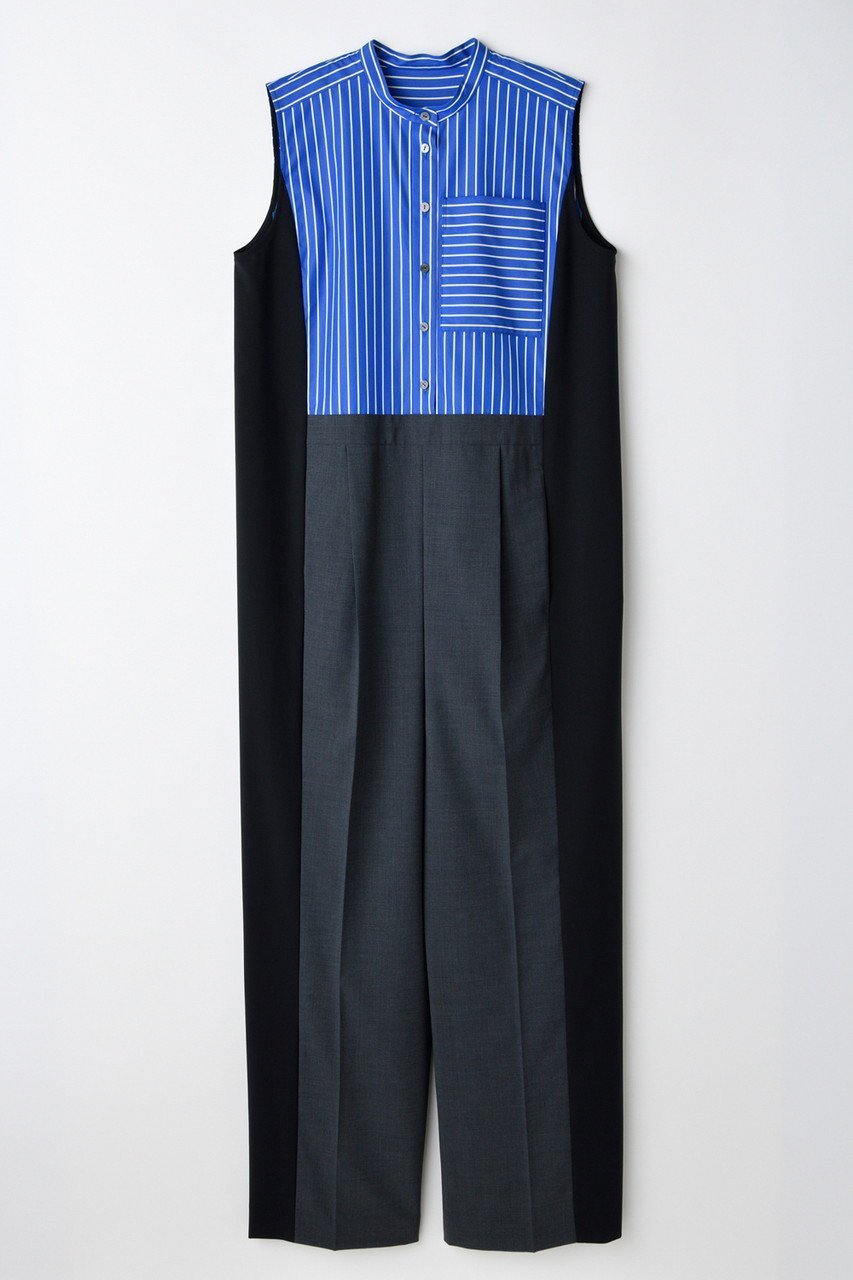 【エンフォルド/ENFOLD】の【6/4 12:00販売開始】TROMPE-L OEIL ALL-IN-ONE/オールインワン インテリア・キッズ・メンズ・レディースファッション・服の通販 founy(ファニー) 　ファッション　Fashion　レディースファッション　WOMEN　パンツ　Pants　コンパクト　Compact　リラックス　Relax　ルーズ　Loose　切替　Switching　NEW・新作・新着・新入荷　New Arrivals　A/W・秋冬　Aw・Autumn/Winter・Fw・Fall-Winter　チャコールグレー|ID: prp329100004562028 ipo3291000000032256900