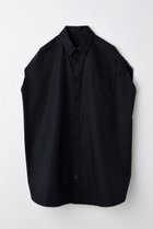【エンフォルド/ENFOLD】のCIRCLE SLEEVELESS-SHIRT/シャツ ブラック|ID: prp329100004562030 ipo3291000000036393730