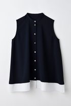 【エンフォルド/ENFOLD】の【6/4 12:00販売開始】LAYERED A-LINE TANK-TOPS/タンクトップ 人気、トレンドファッション・服の通販 founy(ファニー) ファッション Fashion レディースファッション WOMEN トップス・カットソー Tops/Tshirt キャミソール / ノースリーブ No Sleeves シャツ/ブラウス Shirts/Blouses スリーブ Sleeve タンク Tank ノースリーブ No Sleeve エレガント 上品 Elegant NEW・新作・新着・新入荷 New Arrivals thumbnail ダークネイビー|ID: prp329100004562035 ipo3291000000032256930