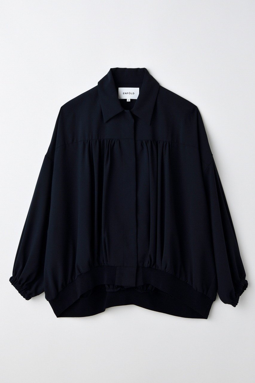 【エンフォルド/ENFOLD】のBLOUSON/ブルゾン インテリア・キッズ・メンズ・レディースファッション・服の通販 founy(ファニー) 　ファッション　Fashion　レディースファッション　Fashion for Women　アウター　Coat / Outerwear Collection　レディースジャケット・軽アウター　Jackets　ブルゾンジャケット・スポーティアウター　Blouson Jackets　おすすめ　Recommended / Our Picks　ギャザー　Gathered, Ruffled　ジャケット　Jacket, Outerwear　セットアップ　Set-Up, Coordinated Outfit　ブルゾン　Blouson, Bomber Jacket　ワイド　Wide, Wide Fit　ダークネイビー|ID: prp329100004562036 ipo3291000000036906187
