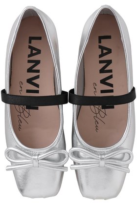 【ランバン オン ブルー/LANVIN en Bleu】 レザーリボンバレエシューズ人気、トレンドファッション・服の通販 founy(ファニー) ファッション Fashion レディースファッション Fashion for Women シューズ Shoes, Footwear スクエア Square, Square Shape バレエ Ballet, Ballet Style フェミニン Feminine, Girly フラット Flat, Flat Shoes リボン Ribbon, Bow |ID:prp329100004562037