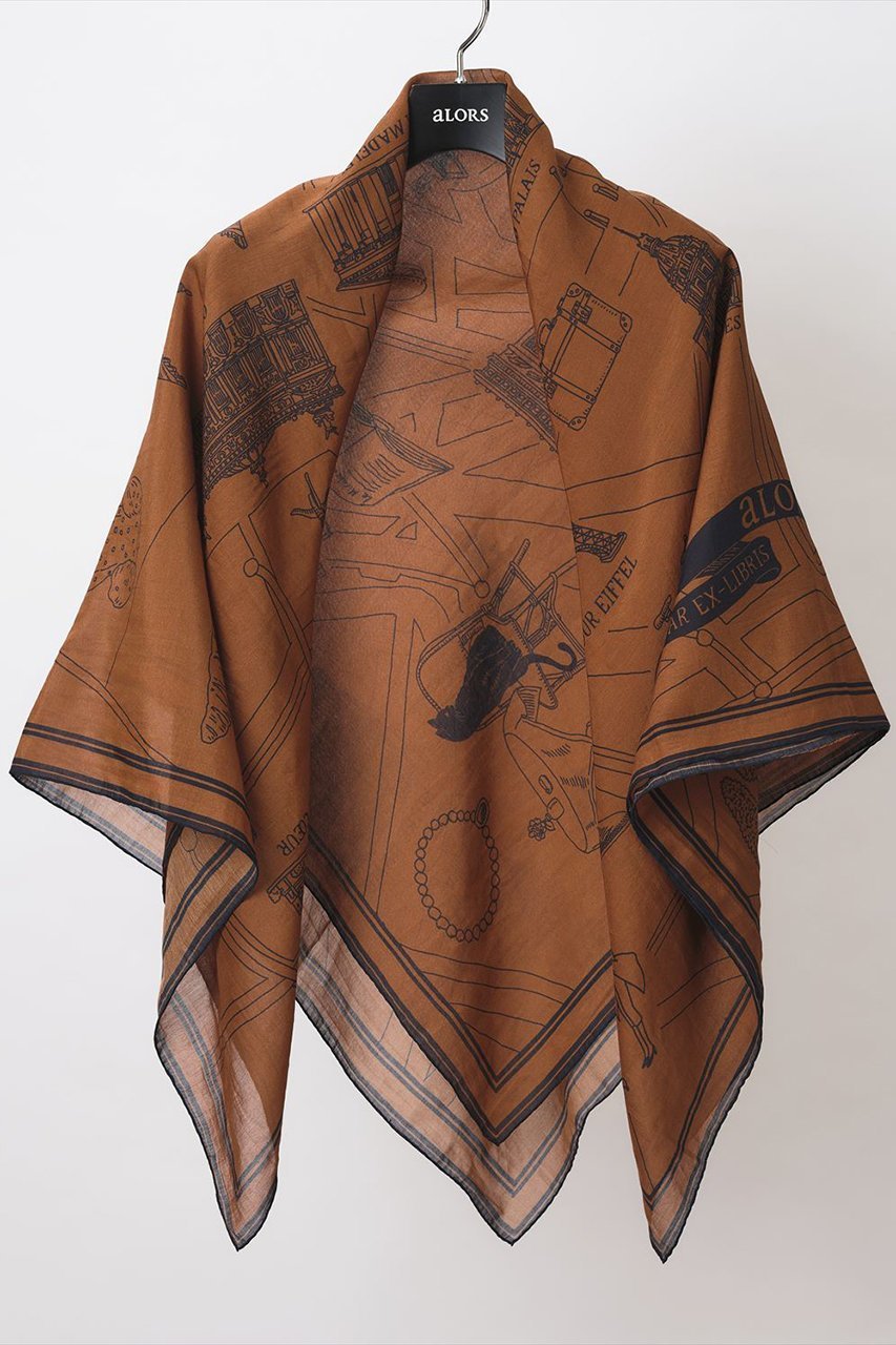 【アロー/aLORS】のFoulard Ex-libris Paris x aLORS -une collaboration d exception 人気、トレンドファッション・服の通販 founy(ファニー) 　ファッション　Fashion　レディースファッション　WOMEN　ストール　Scarves　マフラー　Mufflers　イタリア　Italy　カーディガン　Cardigan　シルク　Silk　スカーフ　Scarf　ストール　Stall　マフラー　Scarf　夏　Summer　エレガント 上品　Elegant　NEW・新作・新着・新入荷　New Arrivals　other-2|ID: prp329100004562046 ipo3291000000032257004