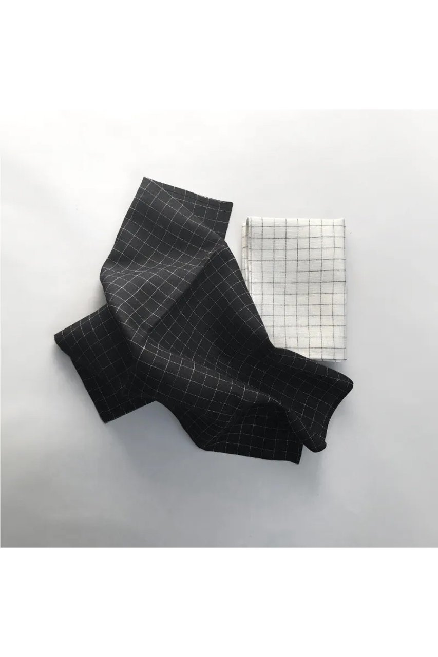 【リネンアンドデコール/LINEN & DECOR / GOODS】のGrid キッチンタオル 人気、トレンドファッション・服の通販 founy(ファニー) 　グラス　Glass　シンプル　Simple　タオル　Towel　チェック　Check　モダン　Modern　リネン　Linen　吸水　Water Absorption　皿　Dish　other-4|ID: prp329100004562048 ipo3291000000032257021