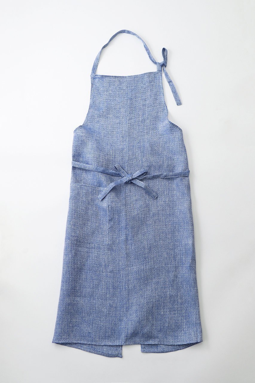 【リネンアンドデコール/LINEN & DECOR / GOODS】のBristol エプロン インテリア・キッズ・メンズ・レディースファッション・服の通販 founy(ファニー) 　おすすめ　Recommend　ヘリンボーン　Herringbone　リネン　Linen　リラックス　Relax　エレガント 上品　Elegant　人気　Popularity　ビジネス 仕事 通勤　Business　洗える　Washable　ロイヤルブルー ヘリンボーン|ID: prp329100004562050 ipo3291000000032257035