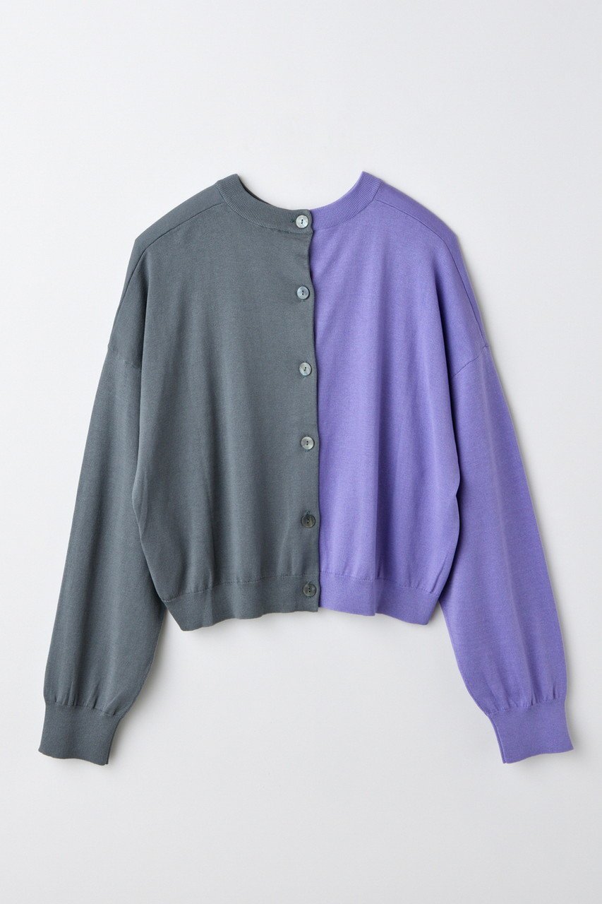 【エンフォルド/ENFOLD】の【6/4 12:00販売開始】BICOLOR CARDIGAN/カーディガン 人気、トレンドファッション・服の通販 founy(ファニー) 　ファッション　Fashion　レディースファッション　WOMEN　トップス・カットソー　Tops/Tshirt　ニット　Knit Tops　カーディガン　Cardigans　ウッド　Wood　カーディガン　Cardigan　NEW・新作・新着・新入荷　New Arrivals　other-2|ID: prp329100004562058 ipo3291000000032257090