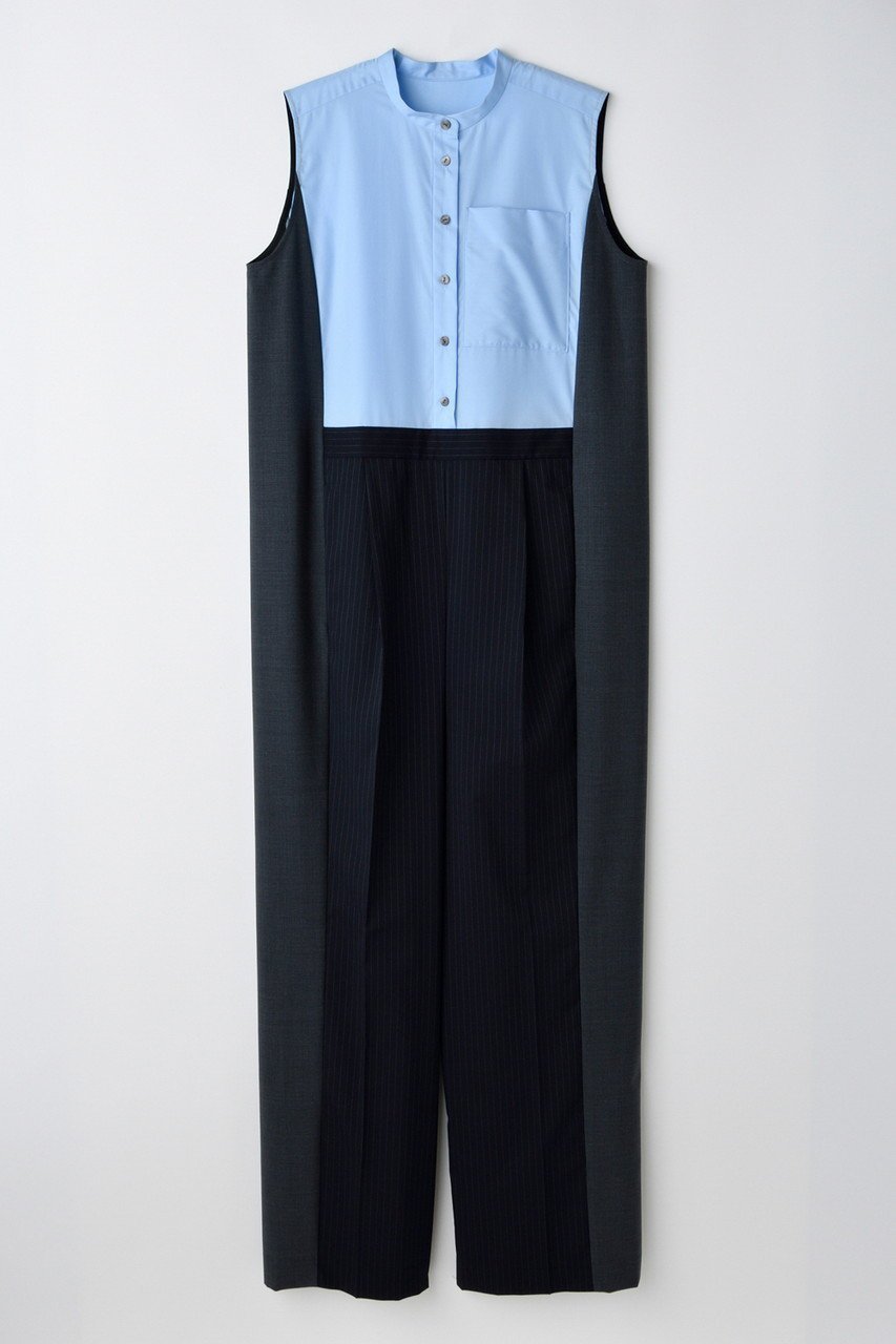 【エンフォルド/ENFOLD】のTROMPE-L OEIL ALL-IN-ONE/オールインワン 人気、トレンドファッション・服の通販 founy(ファニー) 　ファッション　Fashion　レディースファッション　Fashion for Women　パンツ　Pants & Trousers　コンパクト　Compact, Small Size　リラックス　Relax, Relaxed Fit　ルーズ　Loose, Oversized　切替　Switching, Contrast Panel　A/W・秋冬　Autumn/Winter　 other-1|ID: prp329100004562060 ipo3291000000036906195