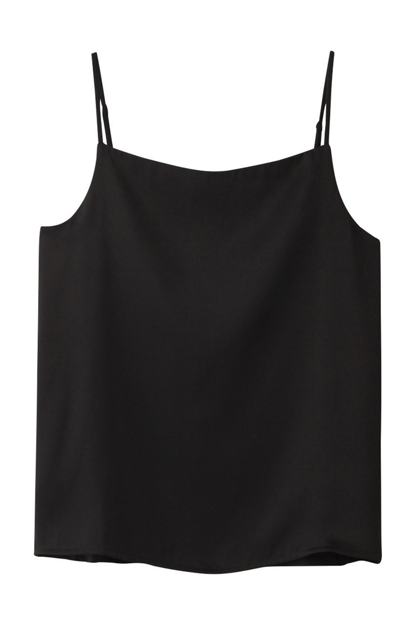 【アルアバイル/allureville】の【Loulou Willoughby】サテンキャミソール B インテリア・キッズ・メンズ・レディースファッション・服の通販 founy(ファニー) 　ファッション　Fashion　レディースファッション　Fashion for Women　トップス・カットソー　Cut & Sew Tops　キャミソール&ノースリーブ　Camisoles & Sleeveless Tops　シャツ・ブラウス・オフィスカジュアル　Elegant Blouses & Button-Ups　ロングTシャツ・Tシャツ　Longline T-Shirts & Tees　カットソー・ベーシックTシャツ　Cut-and-Sewn Tops / Stretch Tees & Basics　キャミソール　Camisole, Spaghetti Strap Top　サテン　Satin, Glossy Fabric　タンク　Tank Top, Sleeveless Top　フィット　Fit, Slim Fit　フォルム　Silhouette, Form　ラップ　Wrap, Wrap Design　エレガント 上品　Elegant　ブラック|ID: prp329100004562070 ipo3291000000036046636