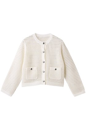 【アルアバイル/allureville】のフィッシュネットニットジャケット 人気、トレンドファッション・服の通販 founy(ファニー) ファッション Fashion レディースファッション WOMEN カーディガン Cardigan ジャケット Jacket ポケット Pocket エレガント 上品 Elegant NEW・新作・新着・新入荷 New Arrivals |ID:prp329100004562071